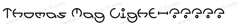 Thomas Mag Light字体转换